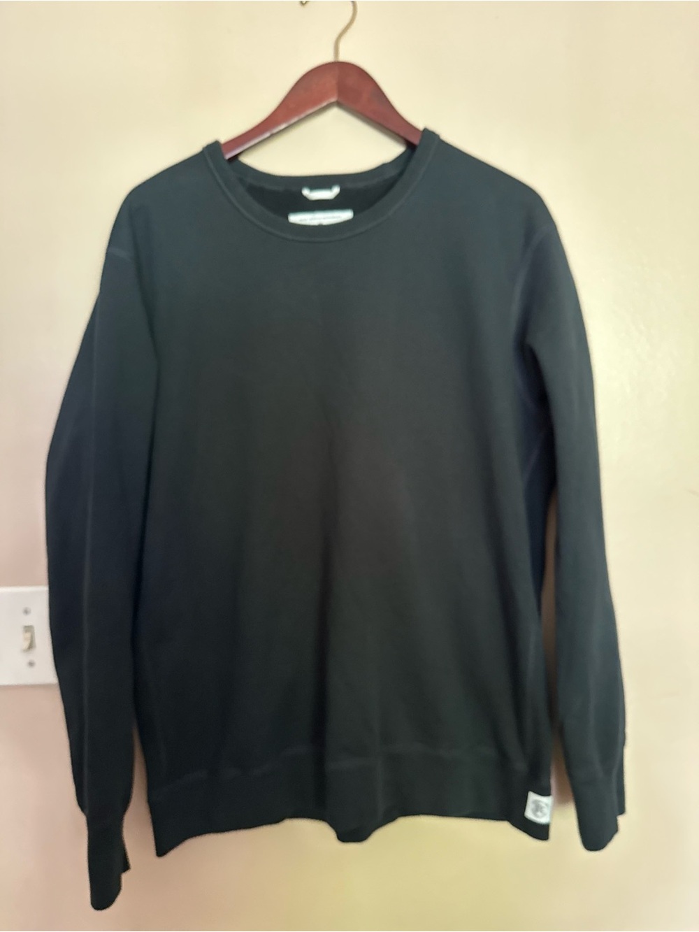 Reigning Champ Black Crewneck Sweatshirt